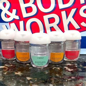 New Cranberry Apple, Orange clove, rosemary mint 5 pk bath & body works pockbacs